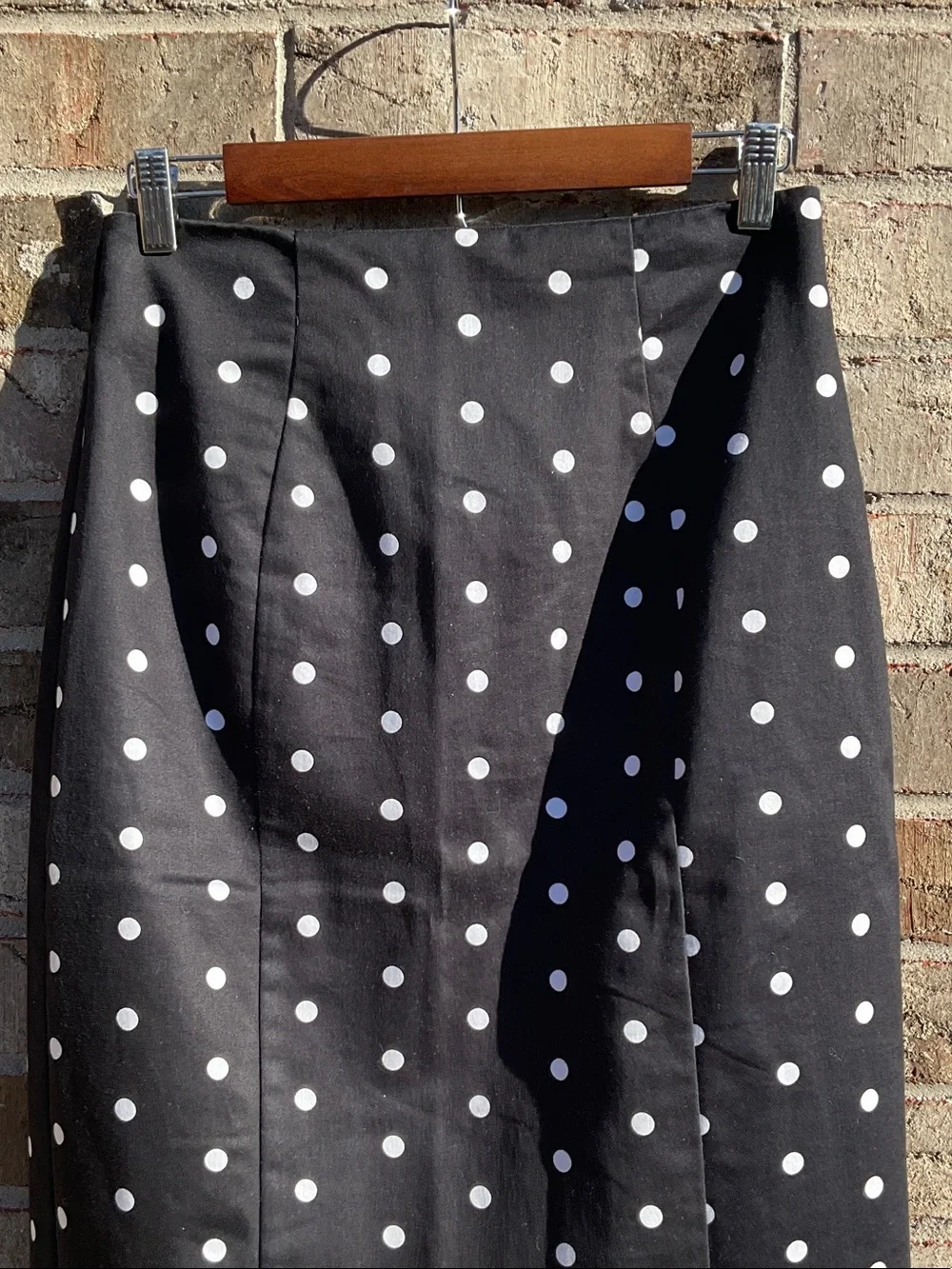 Take 50% OFF- Worthington Black and White Polka Dot Pencil Skirt, Size-6